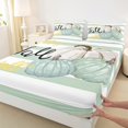 thumbnail image 3 of Manfei Cartoon Pumpkin Bed Sheets Full, Fall Festival Full Sheet Sets, Harvest Theme Bedding Sets Full Size, Lightweight Room Decorative, 4 Pieces, 3 of 7