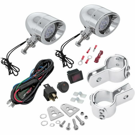Chrome Highway Bars - Show Chrome 55-365 Highway Bar LED Mini Driving Light Kit - Halogen