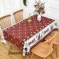 thumbnail image 2 of Wipeable Waterproof Tablecloth Vinyl Tablecloths for Rectangle Tables Heavy Duty PVC Tablecloth for Kitchen Dining Table(Rattan, 78'''' x 60''''), 2 of 6