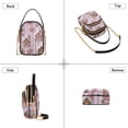thumbnail image 3 of FORMRS Crossbody Bag for Women Quilted Travel Shoulder Cell Phone Purse with Chain Strap Handbag, Pink Gingerbread Houses, 3 of 7