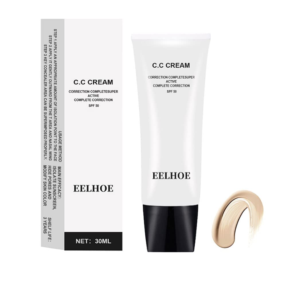 Skin Tone Adjusting CC Cream SPF 50 Colour Correcting Self Adjusting Soft Moisturizing Skin Tone Gel Invisible Pore Light Oil-Free