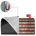 thumbnail image 3 of Patriotic Mailbox Cover, USA Flag On The Wall Letter Box Cover Magnetic Mail Wraps Post Garden Decorations 21x18 in, 3 of 6