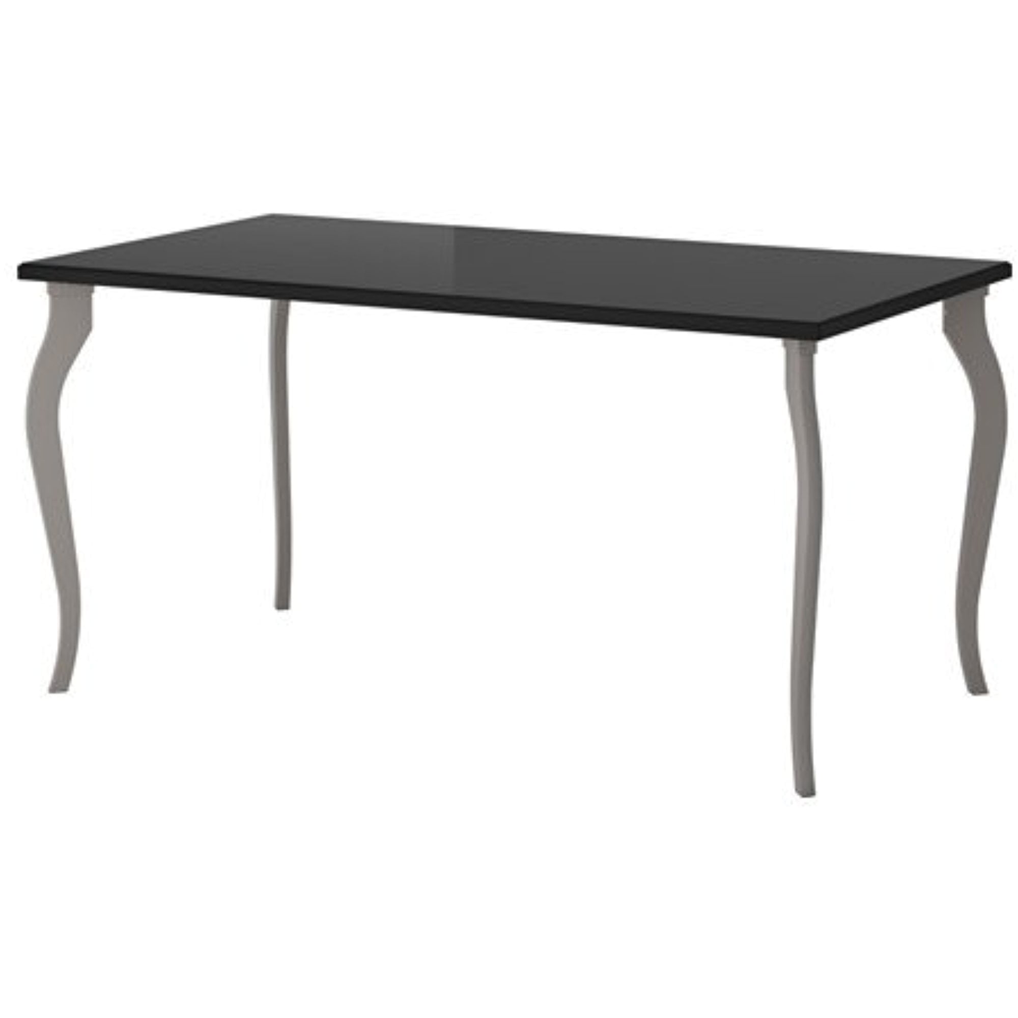Ikea Computer Table, black top, gray legs 59x29 1/2 ", 4202.14235.3430