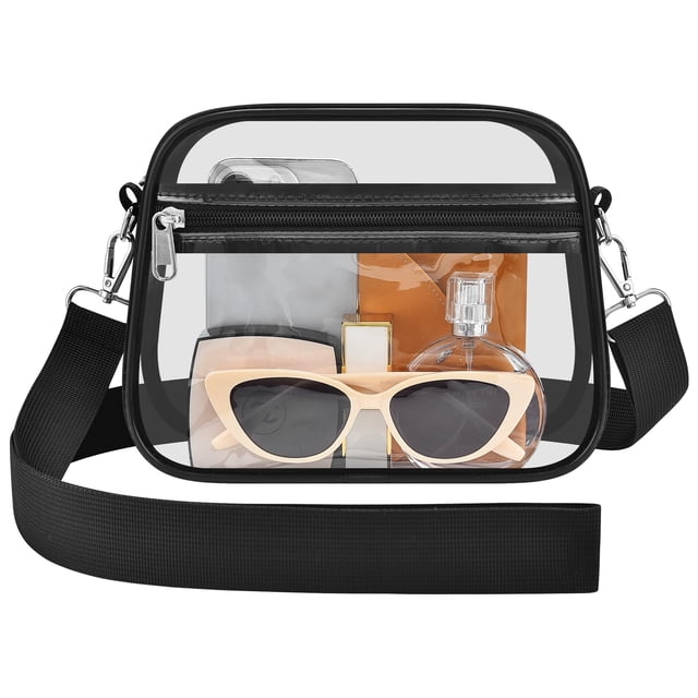 Bolsa transparente transparente Busiuw para eventos en estadios, minibolso transparente