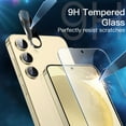 thumbnail image 6 of JETech 5 in 1 Matte Case for Samsung Galaxy S24+ / S24 Plus 5G with 2-Pack Screen Protector and Camera Lens Protector, Translucent Back Protective Phone Cover, Tempered Glass Film (Amber Yellow), 6 of 7