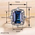 thumbnail image 3 of K-KED Wedding 925 Silver Rings for Women Fashion Cubic Zirconia Delicate Jewelry Size 6-10-10, 3 of 6