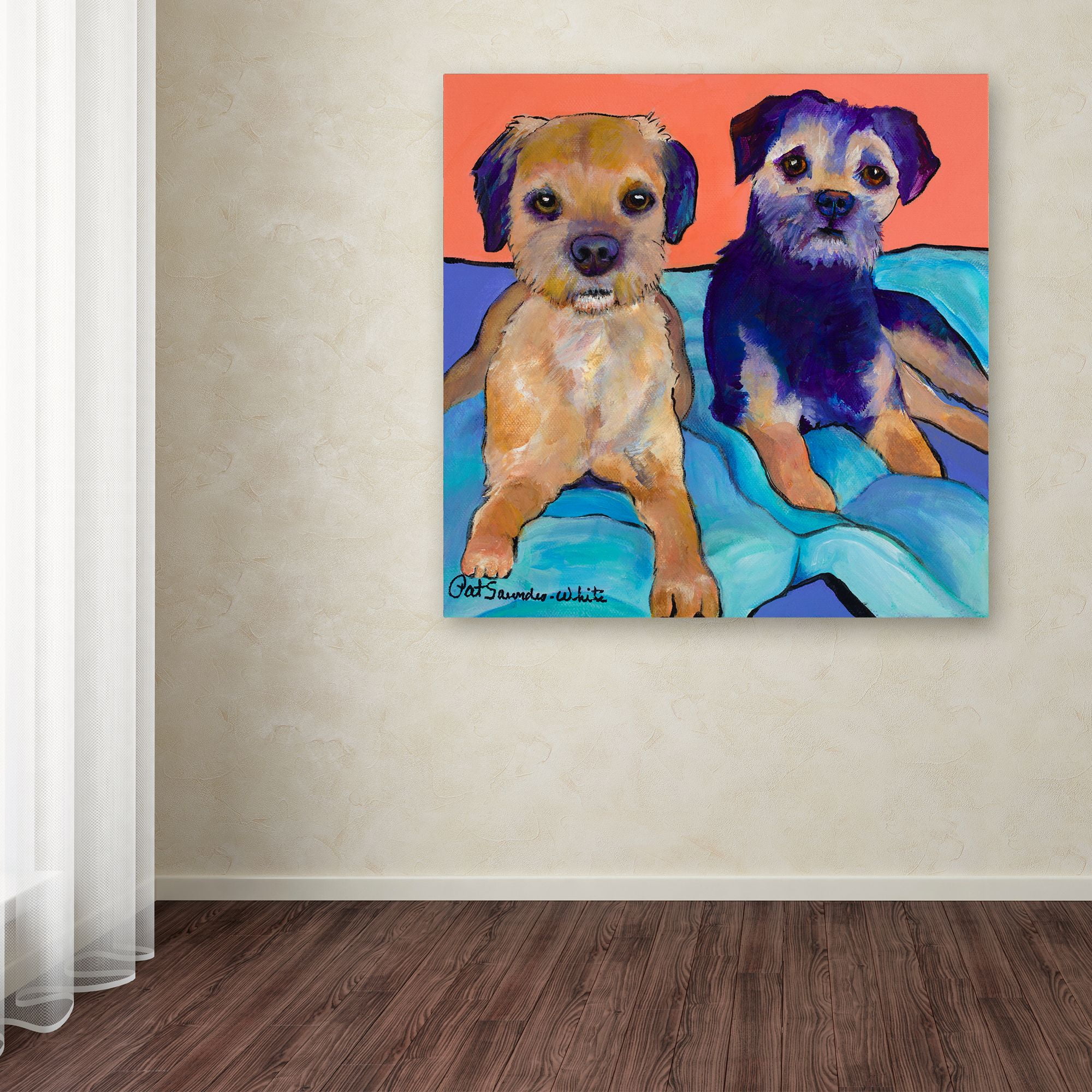 Trademark Fine Art 'The Boys' Canvas Art by Pat Saunders-White