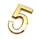thumbnail image 2 of Yuarrent Espejo dorado de 5 Cm, ​​número de casa Digital, galvanoplastia de plástico, 0-9, señal de número de casa de habitación, accesorios de Decoración del hogar 5 Yuarrent JJ23215-05, 2 of 6