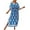 B-Blue, variant on Colorful Caftan Dress for Women Long Swimsuit Beach Bikini Cover Ups Plus Size