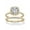 14k Gold-Plated Sterling Silver, variant on PalmBeach Jewelry 2.65 TCW Round White Cubic Zirconia 2-Piece Halo Bridal Wedding Ring Set in Yellow Gold-Plated or Platinum-Plated Sterling Silver