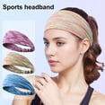 thumbnail image 1 of Cheers Sport Headband Elastic Band Colorful Striped Pattern Sweat-Absorbent Breathable Running Fitness Headband, 1 of 7
