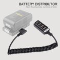 thumbnail image 2 of Fugacal Male D-Tap B Type Power Tap To 4-Port Female P-Tap Hub Adapter Splitter, 2 of 8