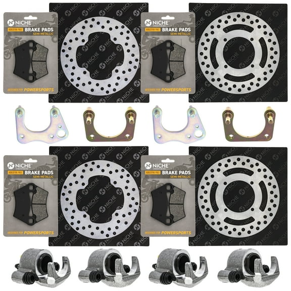 Niche Brake Rotor Caliper Pad Kit for Polaris Ranger 500 XP 700 1912278 UTV MK1008042