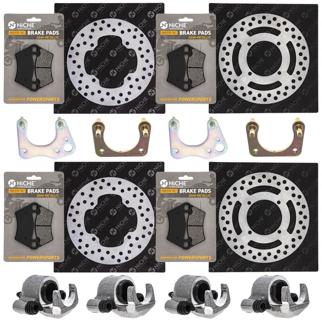 Niche Brake Rotor Caliper Pad Kit for Polaris Ranger 500 XP 700 1912278 UTV MK1008042