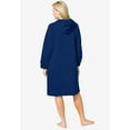 thumbnail image 2 of Dreams & Co. Plus Size Short Hooded Sweatshirt Robe, 2 of 6