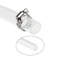 thumbnail image 3 of Uxcell 6mm(1/4") ID 9mm OD 10ft Silicone Tubing Silicone Rubber Tube Air Hose Water Pipe Clear with Clamps, 3 of 5