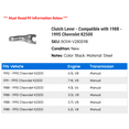 thumbnail image 2 of Clutch Lever - Compatible with 1988 - 1995 Chevy K2500 1989 1990 1991 1992 1993 1994, 2 of 2