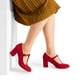 thumbnail image 4 of Zapatos de Tacón Bajo con Correa en T Mary Jane para Mujer DREAM PAIRS Rojo Talla 10, 4 of 6