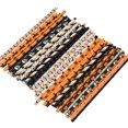 thumbnail image 1 of 100pcs Halloween Paper Straws Pumpkin Bat Spider Web Skeleton Pattern, 1 of 5