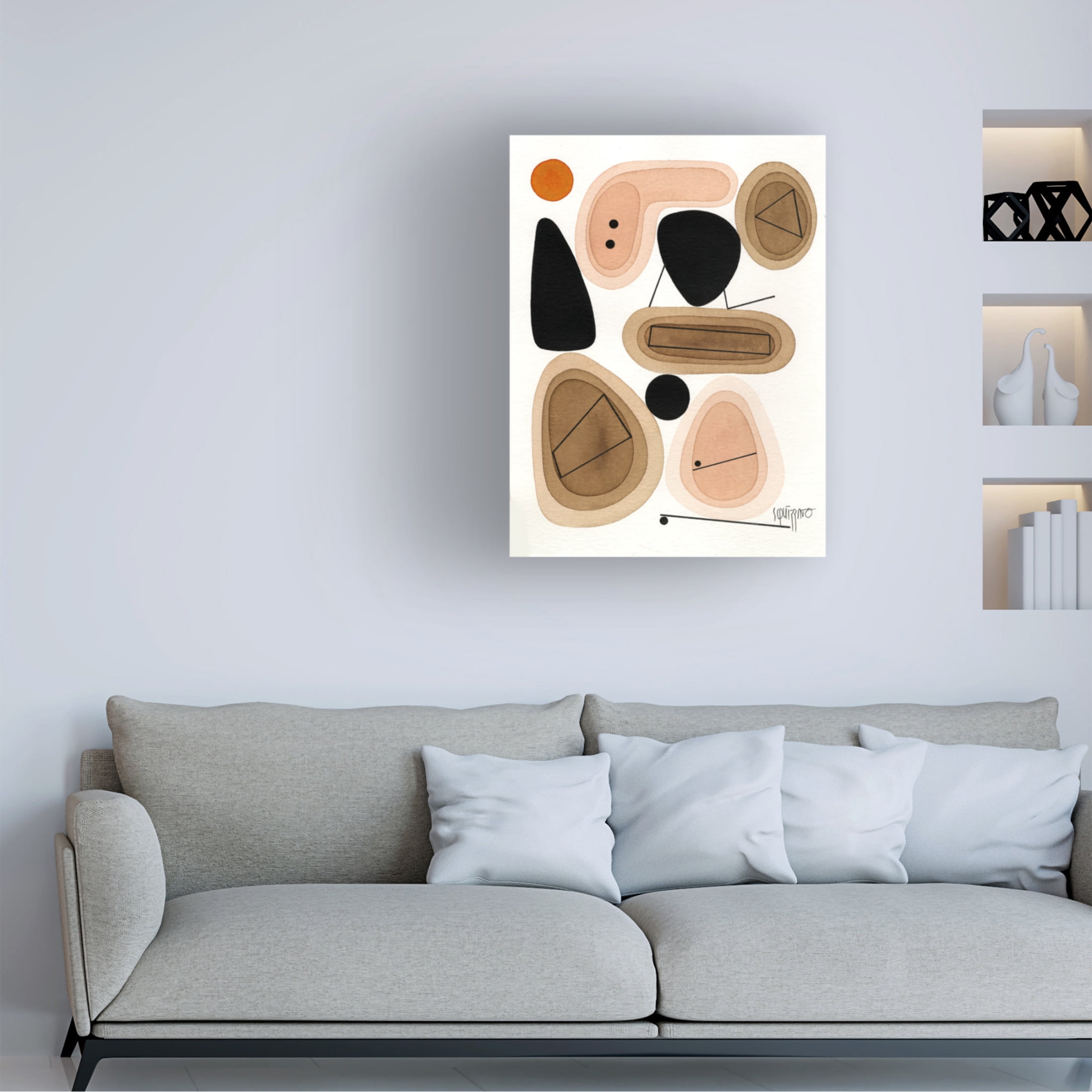 Canvas Wall Art - Antony Squizzato 'Chicken Trainer' Wall Art for Living Room, Bedroom, or Office Décor by Trademark Fine Art - 14 x 19 Inches