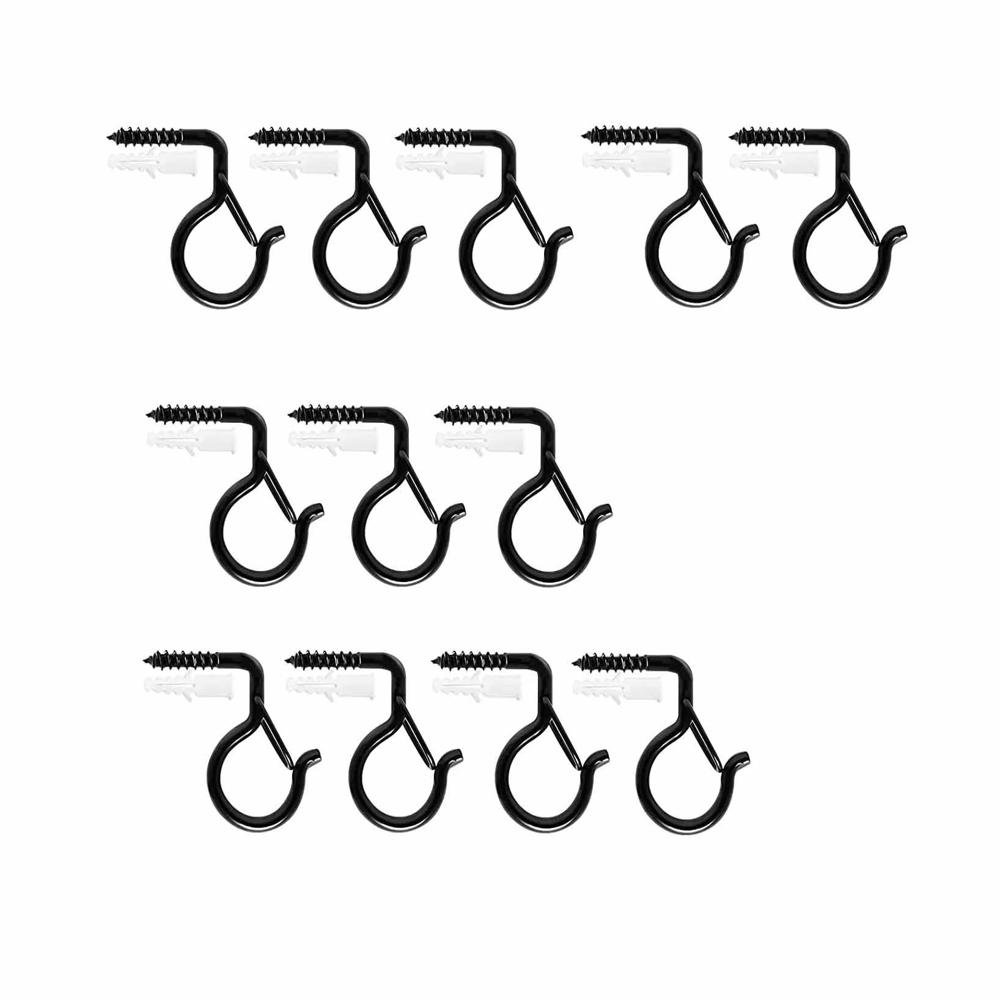 Plant Hanger Curved, Fairy Light Hooks with Safe Buckle Ceiling Hook