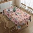 thumbnail image 2 of Princess Mushroom Castle Pattern Rectangle Tablecloth 60"x84",Waterproof Polyester Rectangle Table Cloth, Wipeable Spillproof Polyester Tablecloth for Dining, Camping, Indoor and Outdoor, 2 of 5