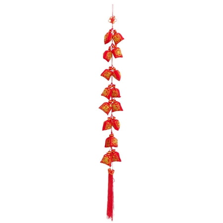 

HOMEMAXS 1pc New Year Bag Pendant Bag String Decor Spring Festival Prop (Red)