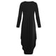 thumbnail image 5 of Maxi Partido Cuello EnV Manga Larga Casual Mujer Casuales Apariencia Atractiva Muchacha S negro Hugo Vestido largo maxi de las mujeres, 5 of 8
