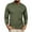Olive Green, variant on WREESH Mens Henley Shirts Workout Shirt Knit Undershirt Solid Long Sleeve Crew Neck Pullover Slim Fit Causal T Shirts Olive Green
