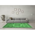 thumbnail image 3 of Ahgly Company Indoor Rectangle Abstract Emerald Green Modern Area Rugs, 6' x 9', 3 of 4