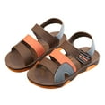 thumbnail image 4 of Zanarzt Toddler Sandals Boys Girls Sandals Summer Outdoor Athletic Kids Sport Water Shoes for Toddler/Little Kid Brown,US 1, 4 of 5
