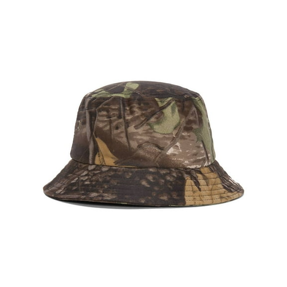 Top Headwear Print Bucket Hats - Woodland - Brown