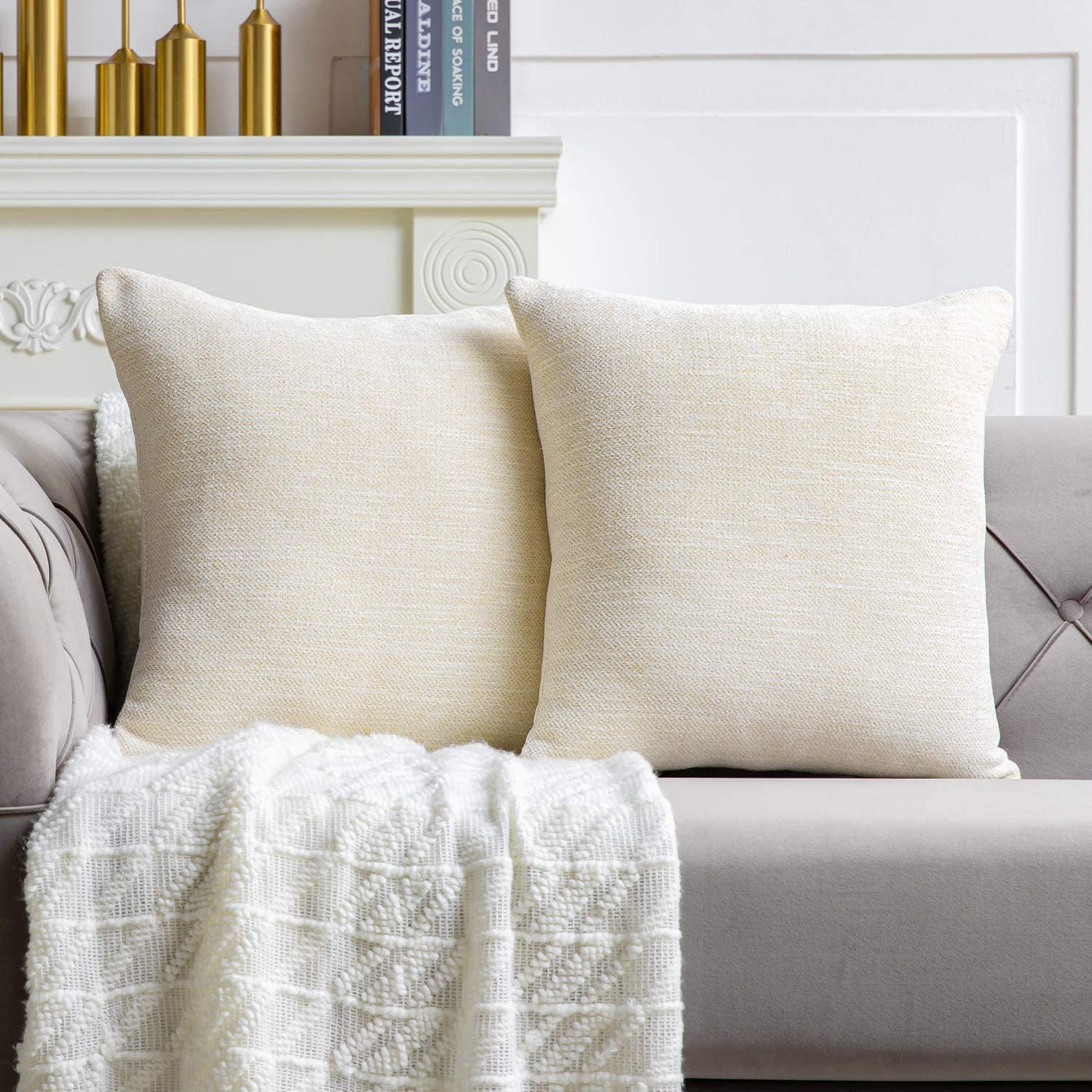 White pillow covers 16x16 hotsell