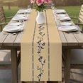 thumbnail image 4 of Khaki Flower Branch Table Runner 72 Inches, Spring Summer Farmhouse Botanical Bed Runner Dresser Scarves Tabletop for Indoor Outdoor Parties/Ceremony/Banquet, 18" x 72", 4 of 9