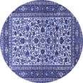 thumbnail image 1 of Ahgly Company Indoor Round Persian Blue Traditional Area Rugs, 6' Round, 1 of 4