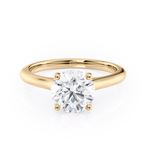 IGI Certified 1 Carat Lab Grown Diamond Round Solitaire Ring in 14k Rose Gold (G, VS2, cttw) 4-Prong Size 9.5 by Yadav