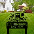 thumbnail image 2 of Handmadetneonsign Custom Outdoor Memorial Barista Metal Sign With Stakes, Coffee Maker Man Name, 2 of 4
