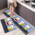 thumbnail image 5 of Alfombra de cocina antideslizante con estampado de dibujos animados, lavable, para entrada de casa, sala de estar, dormitorio, decorativa, 5 of 5