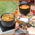 thumbnail image 2 of Gutsdoor Camping Cookware Set Camping Pots Camping Gear Campfire Utensils Non-Stick Cooking Equipment Lightweight Stackable Pot Pan Bowls with Storage Bag for Outdoor Hiking, 2 of 7