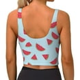 thumbnail image 3 of Naloa Watermelon Sports Bras for Women, High Support Bra with Removable Pads, Comfortable - X-Large, 3 of 9