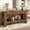 dark brown, variant on Tribesigns 63-Inch Console Table with 2 Drawers, Farmhouse Wooden Entry Table with Storage for Living Room, Entrance, Hallway