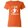 thumbnail image 2 of Halloween Costume Boo I Am Fabulous Lady Tshirt Short sleeve T-Shirt Soft and Comfy Shirt, Lightweight Shirt Color Orange Small, 2 of 3