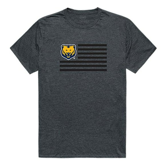 University of Northern Colorado Flag T-Shirt&#44; Heather Charcoal 2 - Medium