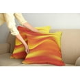 thumbnail image 2 of Ambesonne Orange Throw Pillow Cover 2 Pack, Abstract Digital Waves, 20", Burnt Orange, 2 of 7