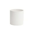 thumbnail image 1 of Inteprter Macetas de cerámica a rayas Ins, maceta suculenta, superficie lisa para bonsái, hogar, jardín, adornos en maceta, regalos Jardín y Patio Blanco 10*10cm Inteprter HA084137-02, 1 of 6