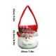 thumbnail image 3 of Bolsa de regalo navideña con asa | Bolsa de poliéster roja | Diseño de muñeco de nieve, Papá Noel y ciervo | Bolsa resistente y antiarrugas para dulces y regalos, ideal para fiestas, decoraciones y, 3 of 6