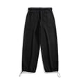 thumbnail image 4 of Vedolay Mens Sweatpants with Pockets 2023 Flap Pockets Baggy Harem Pants Black,L, 4 of 5