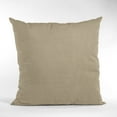 thumbnail image 5 of Plutus Brown Solid Shiny Velvet Luxury Throw Pillow - Double sided 16" x 16", 5 of 5
