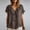 Brown, variant on Womens Ruffle Short Sleeve T Shirts Loose Casual Button Shirts Loose Flowy Summer Boho Blouses Solid Color Flutter Beach Vacation Tops