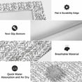 thumbnail image 6 of White Black Striped Outdoor Rug for Patio/Deck/Porch, Non-Slip Large Area Rug 4 x 6 Ft, Abstract Modern Art Irregular Stripe Indoor Outdoor Rugs Washable Area Rugs, Camping Rug Carpet Runner, 6 of 8